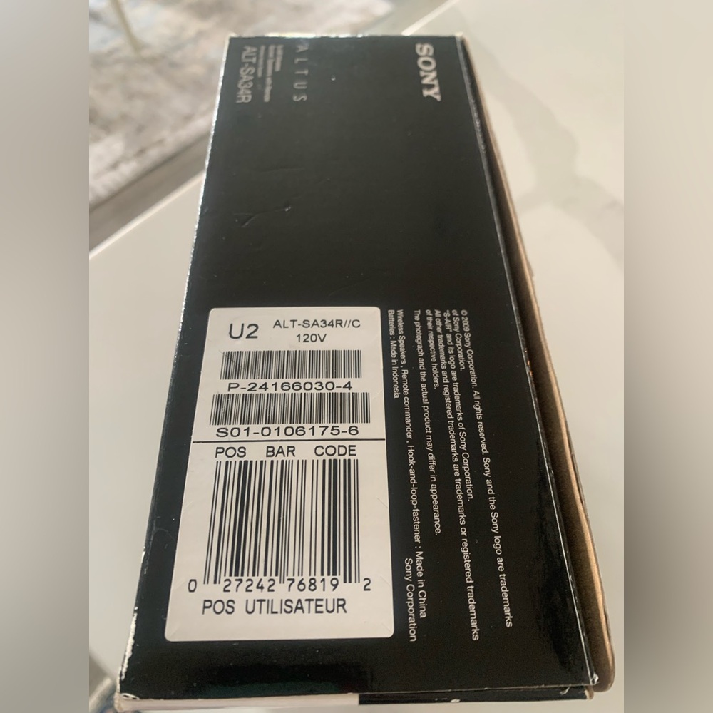 Sony Altus S-Air Wireless Socket Speakers with Remote. ALT-SA34R - Picture 2 of 5